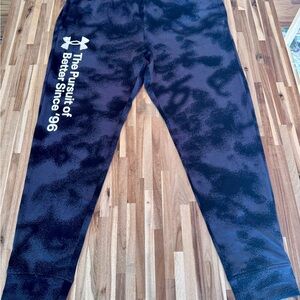 Men’s Under Armour Black Joggers with White Print